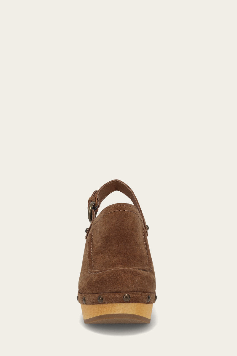 Jessica Slingback Clog - Walnut - Front