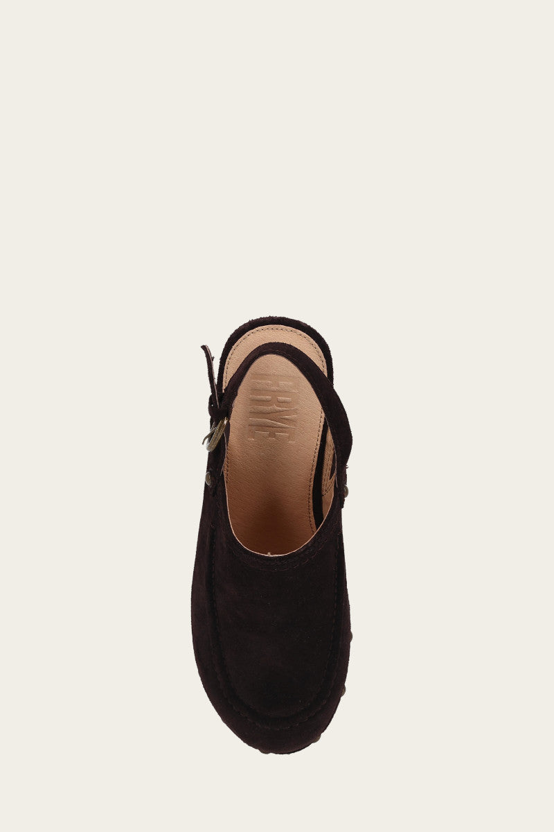 Jessica Slingback Clog - Chocolate - Top Down