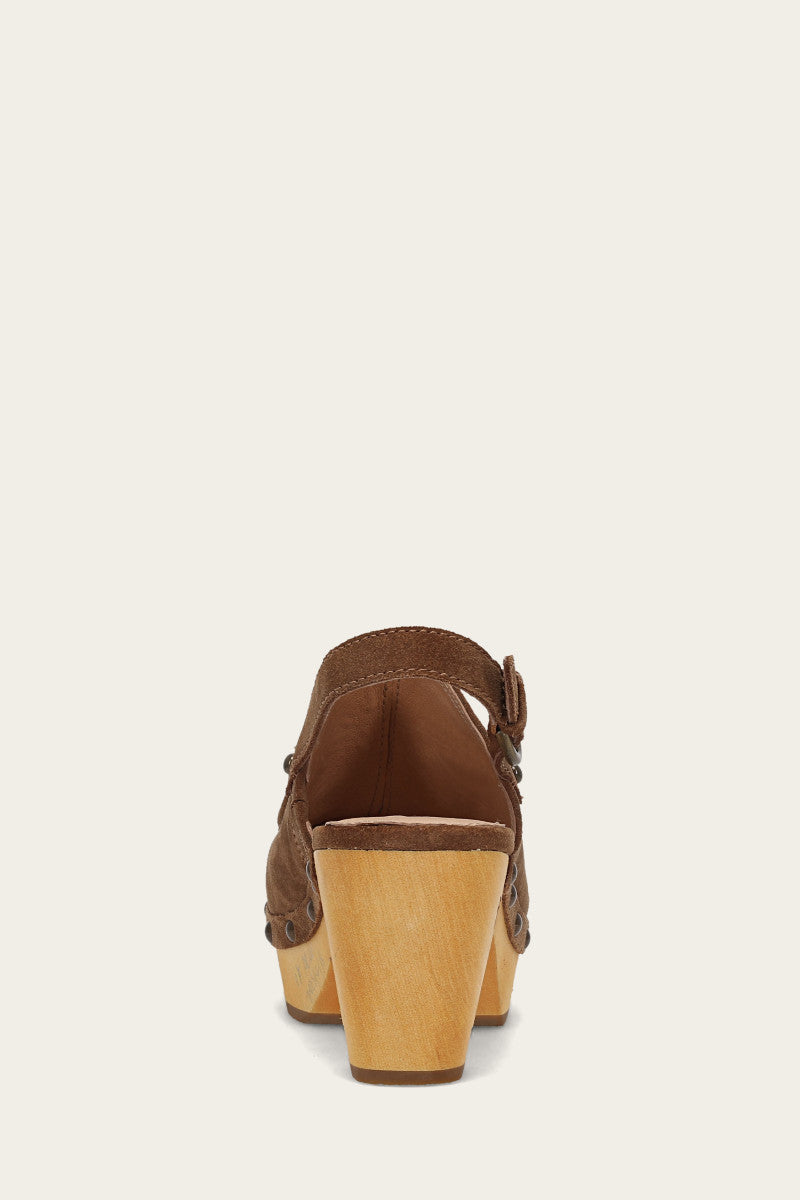 Jessica Slingback Clog - Walnut - Back