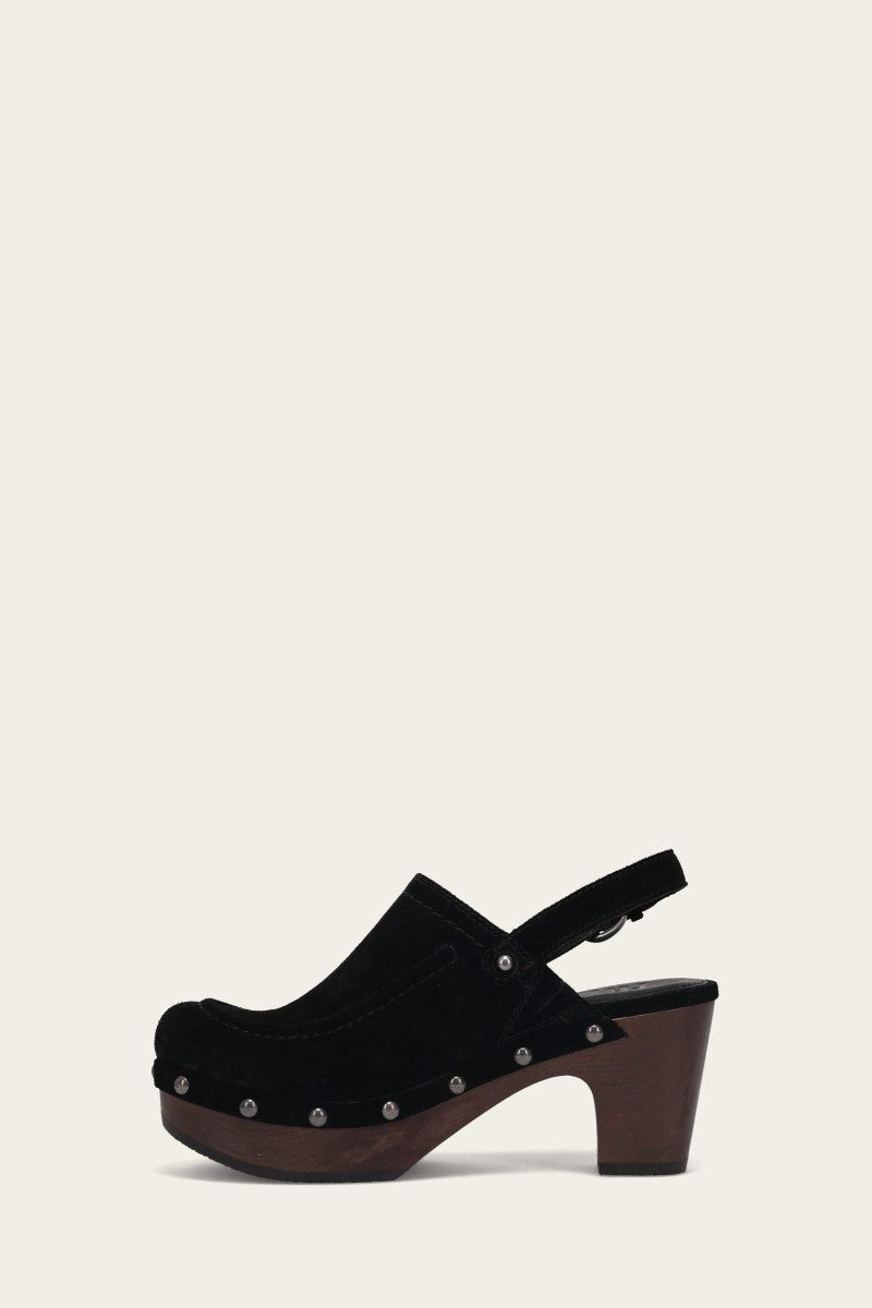 Jessica Slingback Clog - Black - Inside