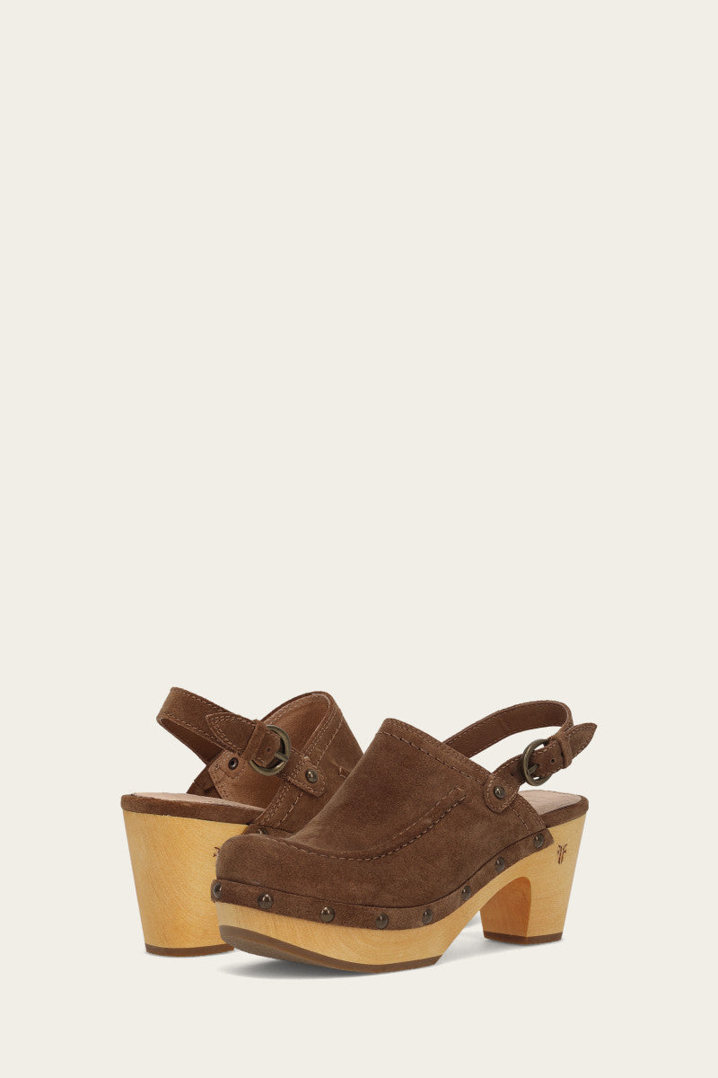 Jessica Slingback Clog - Walnut - Pair
