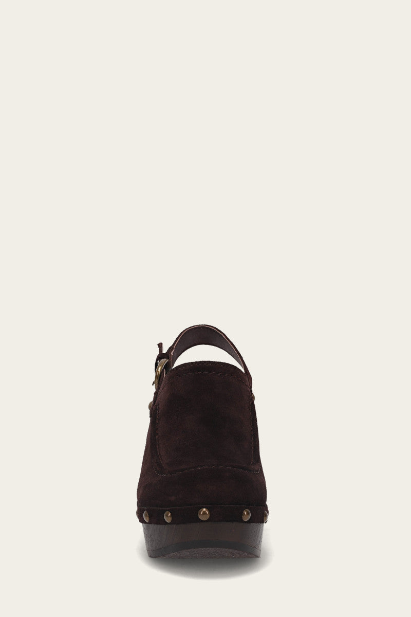 Jessica Slingback Clog - Chocolate - Front