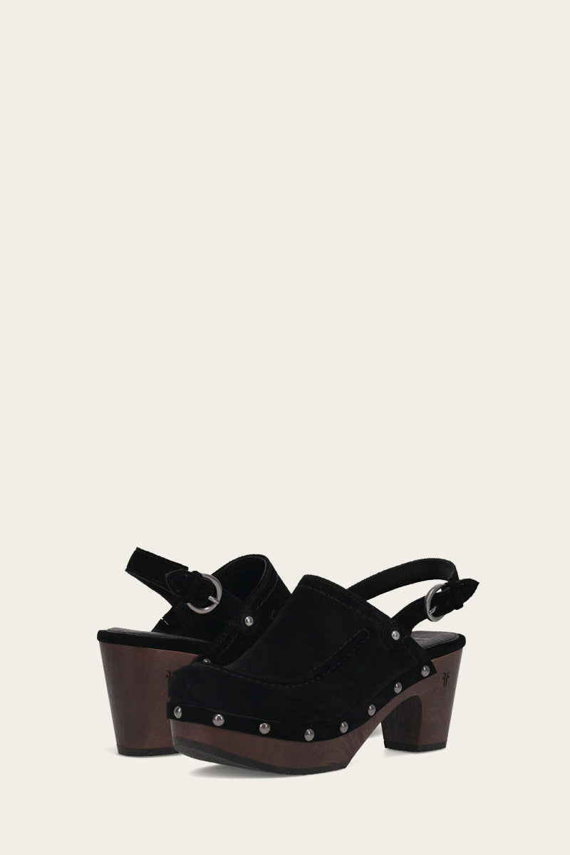 Jessica Slingback Clog - Black - Pair