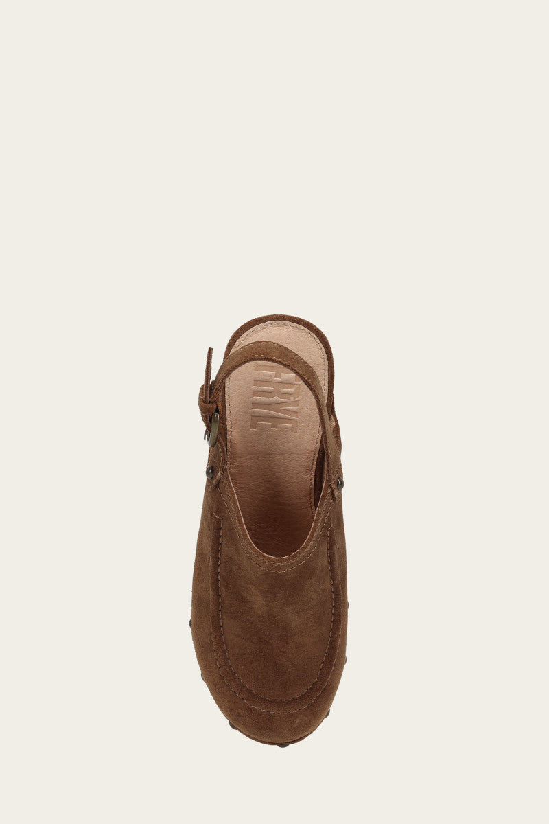 Jessica Slingback Clog - Walnut - Top Down