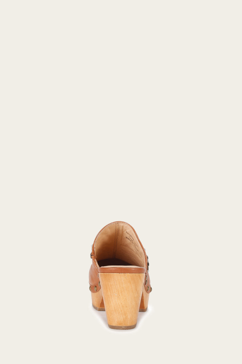 Jessica Studded Clog - Tan - Back