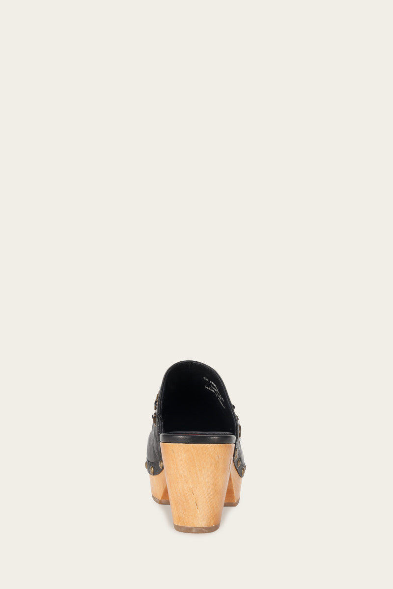 Jessica Studded Clog - Black - Back