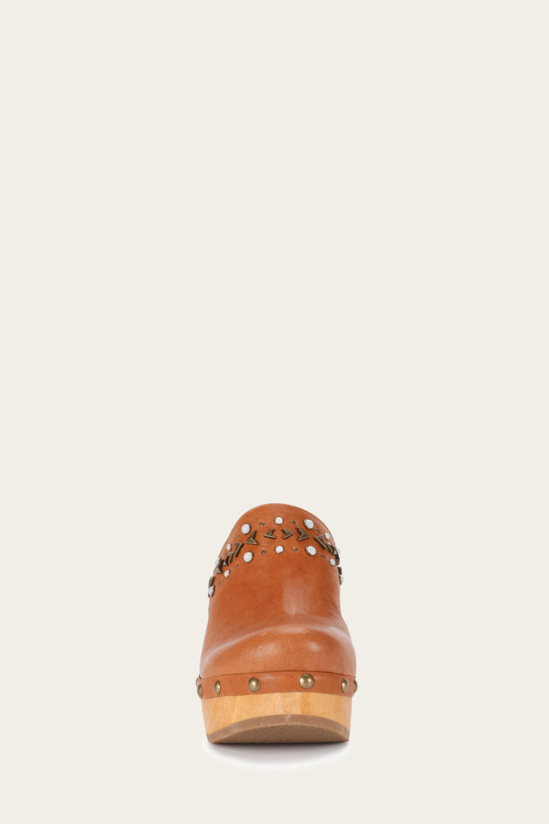 Jessica Studded Clog - Tan - Front