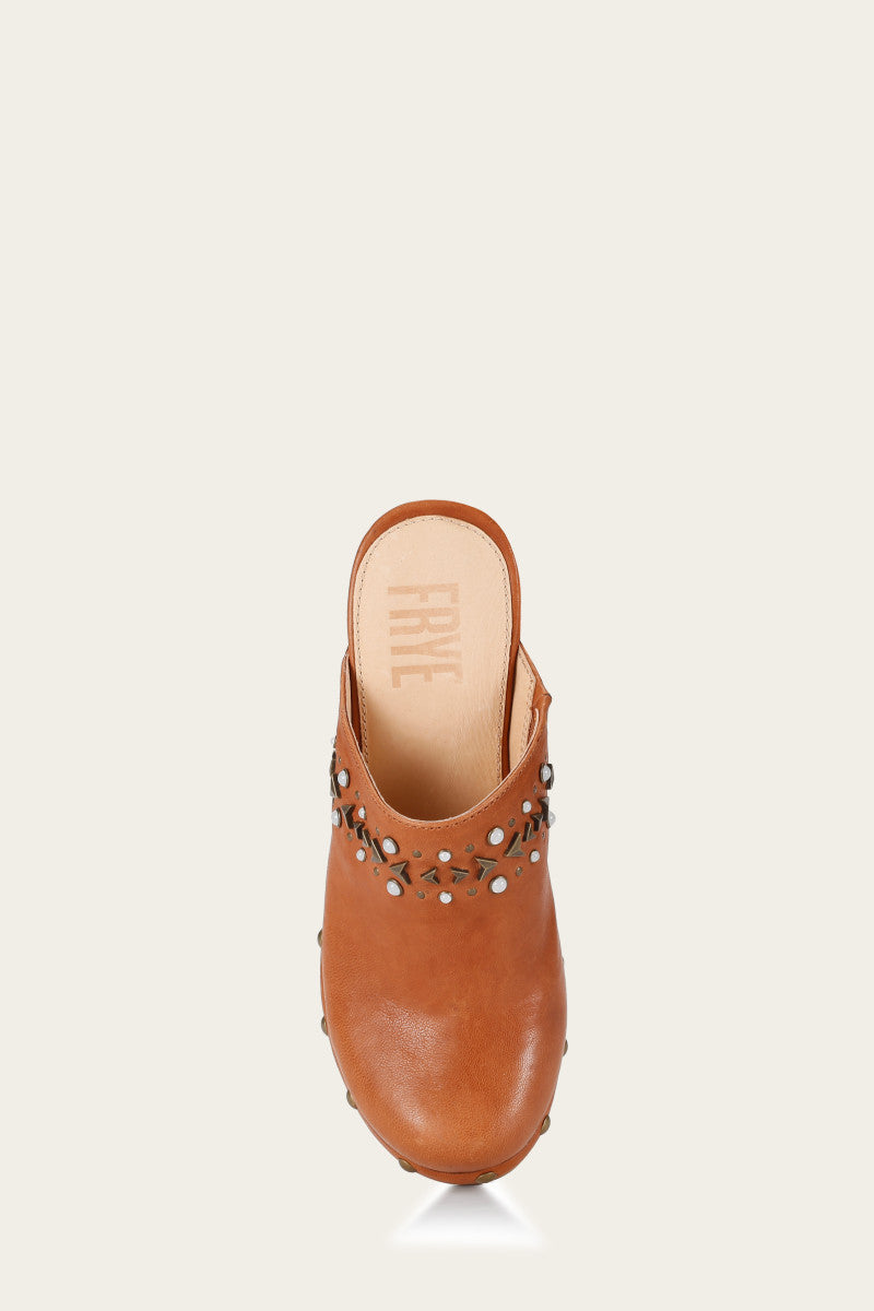 Jessica Studded Clog - Tan - Top Down