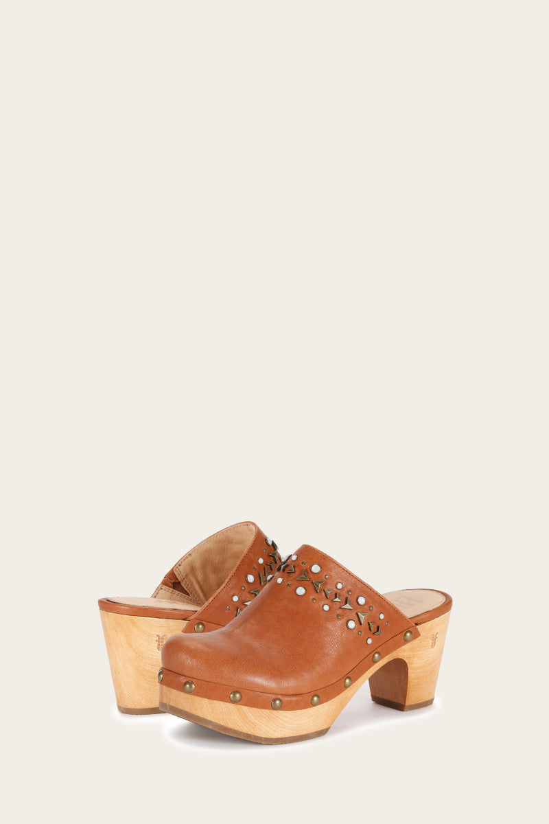 Jessica Studded Clog - Tan - Pair