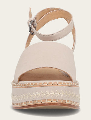 Joy Ankle Strap Platform Sandal - Ivory - Front