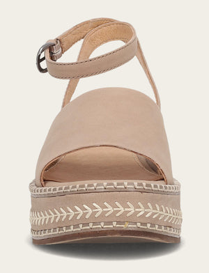 Joy Ankle Strap Platform Sandal - Clay - Front