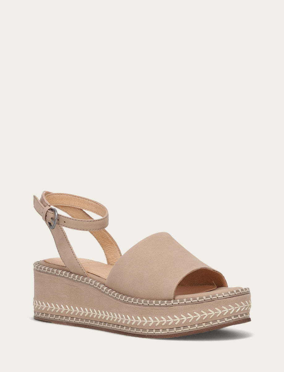 Joy Ankle Strap Platform Sandal - Clay - Hero