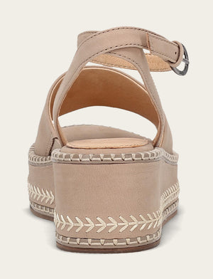 Joy Ankle Strap Platform Sandal - Clay - Back