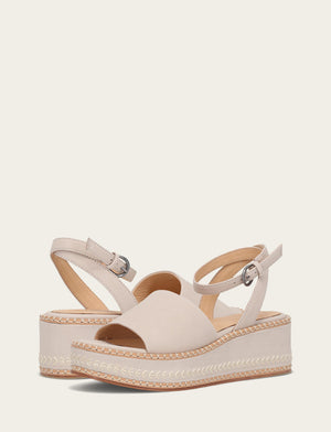 Joy Ankle Strap Platform Sandal - Ivory - Pair