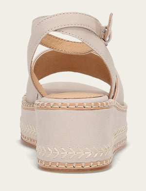 Joy Ankle Strap Platform Sandal - Ivory - Back