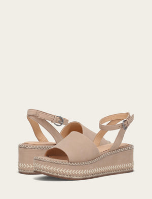 Joy Ankle Strap Platform Sandal - Clay - Pair