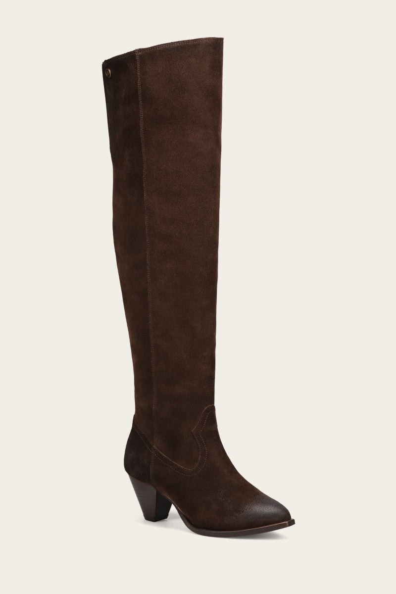 June Over The Knee Boot - Chocolate - Hero