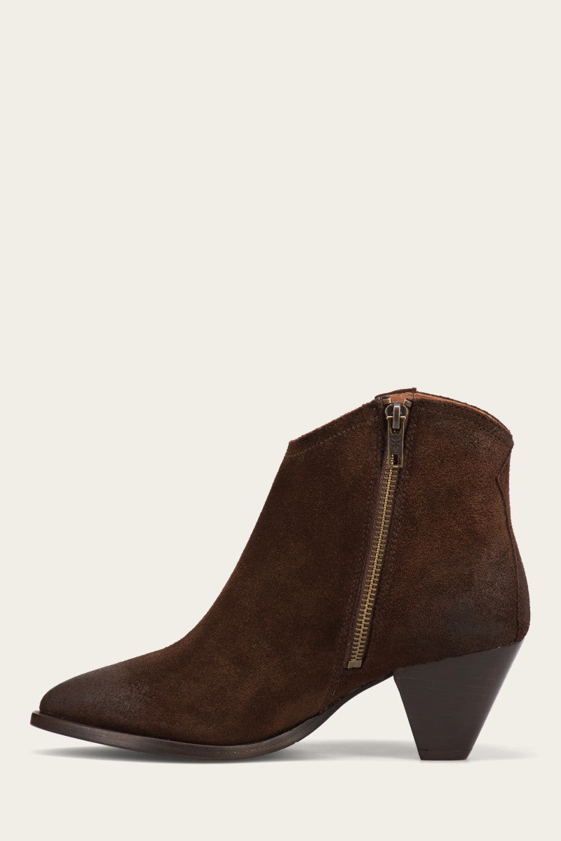 June Western Shootie - Chocolate - Inside
