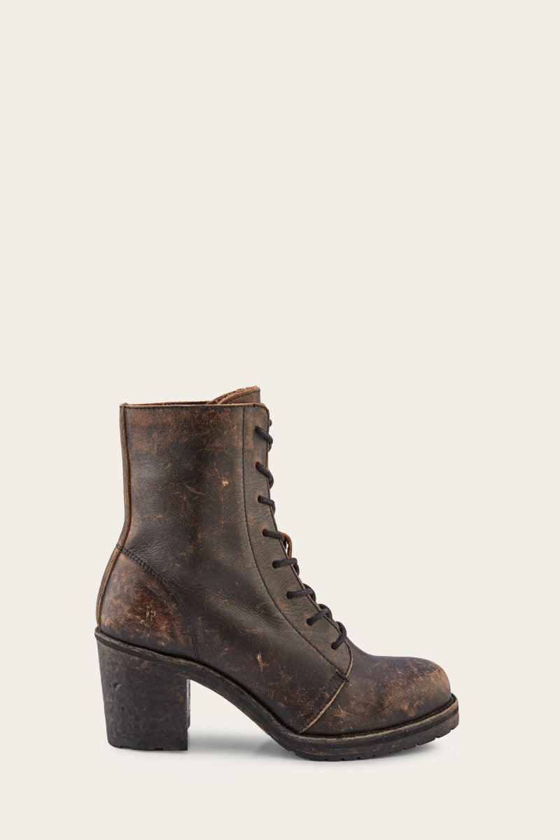 Karen Combat - Antiqued Black - Outside