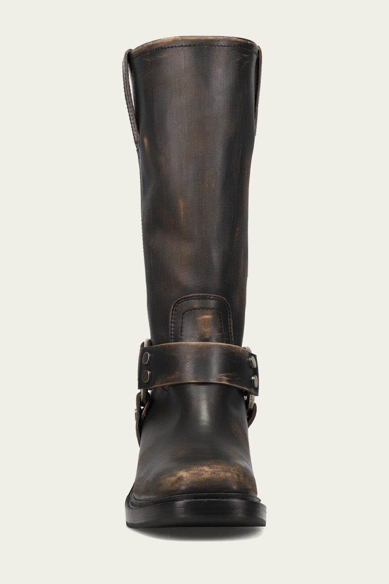 Kate Harness - Distressed Black - Front