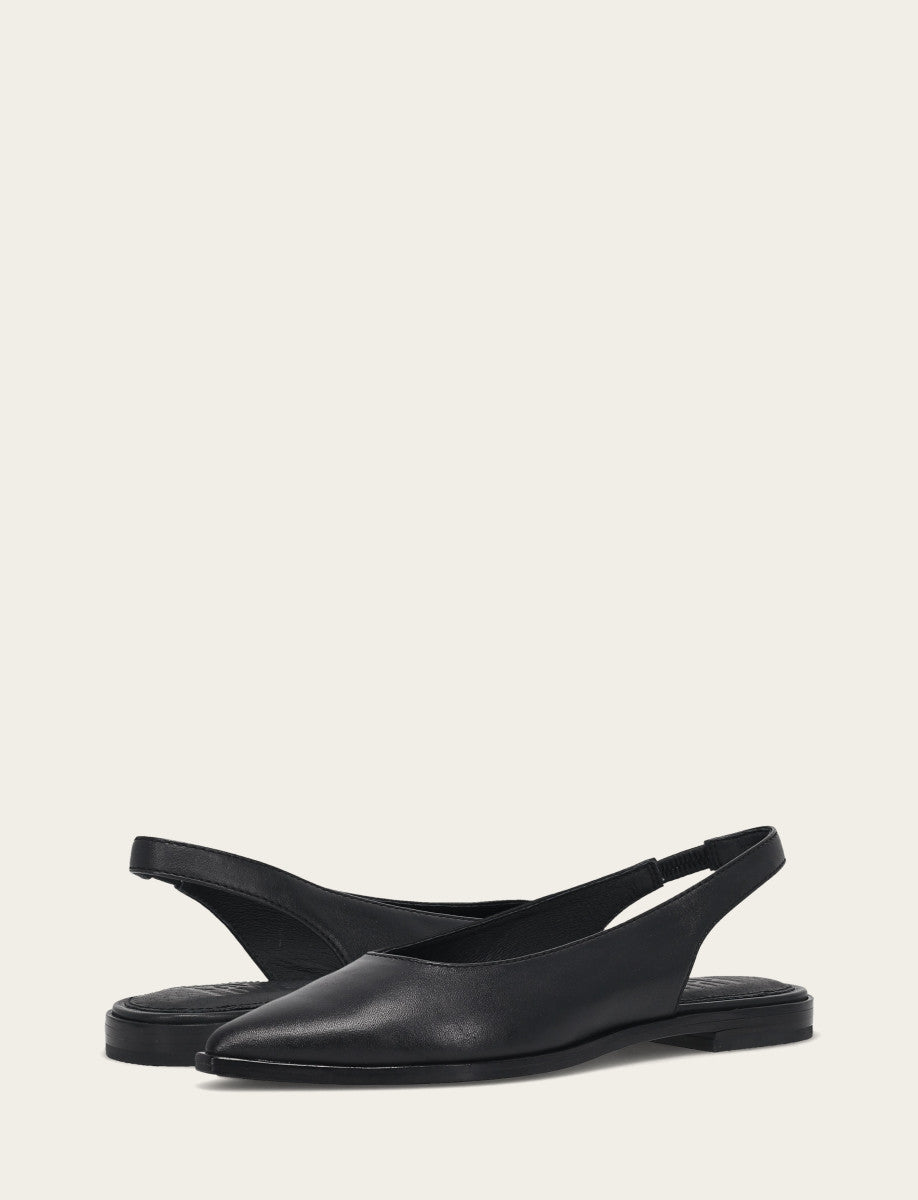 Kenzie Slingback Flat - Black - Pair