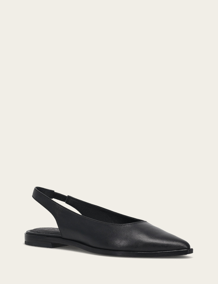 Kenzie Slingback Flat - Black - Hero