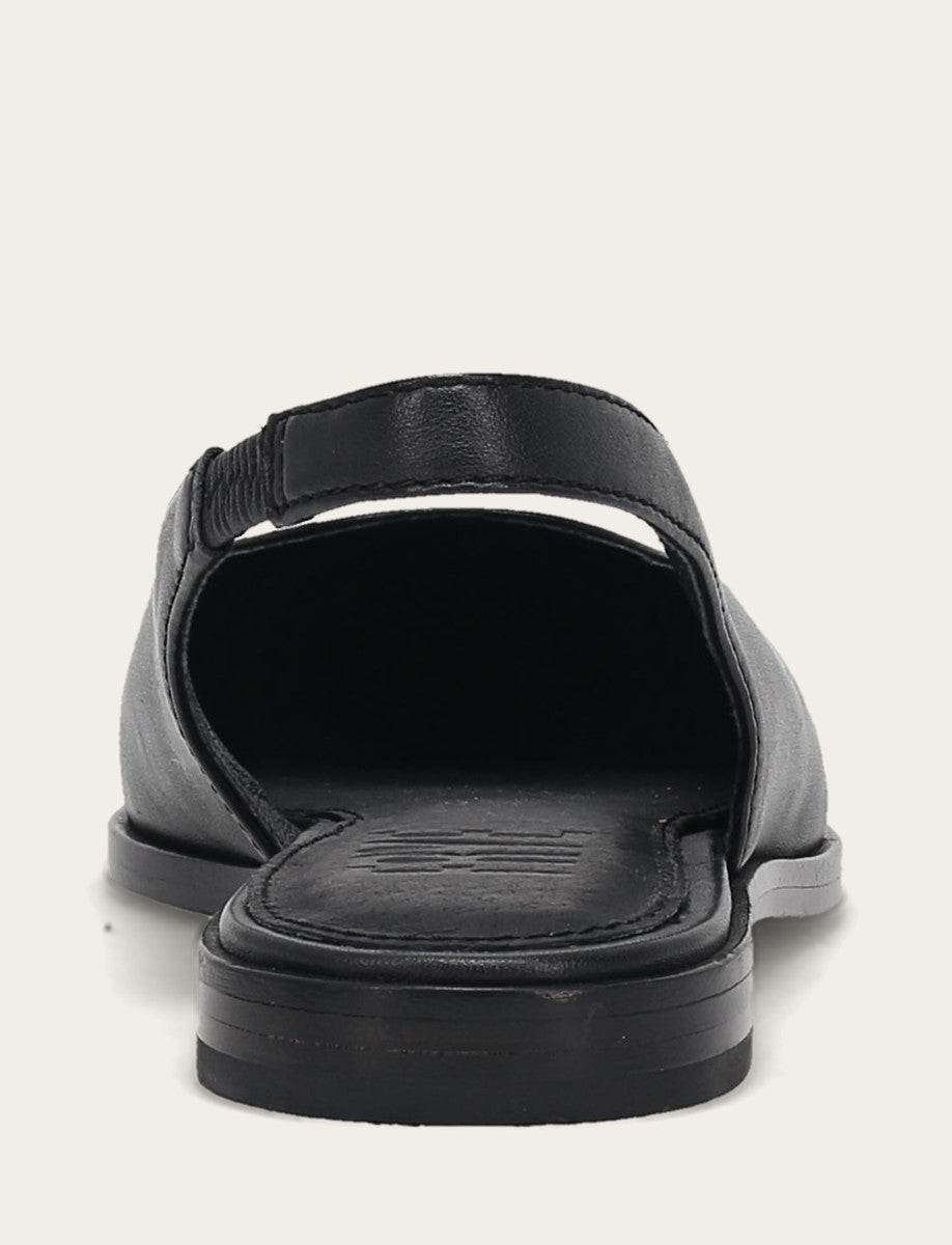 Kenzie Slingback Flat - Black - Back