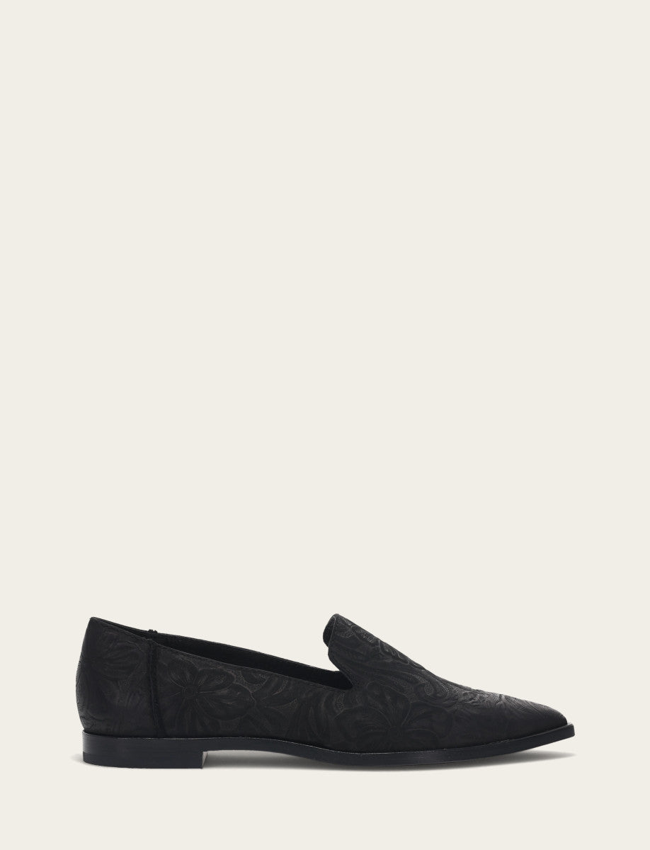 Kenzie Venetian - Black Floral - Outside