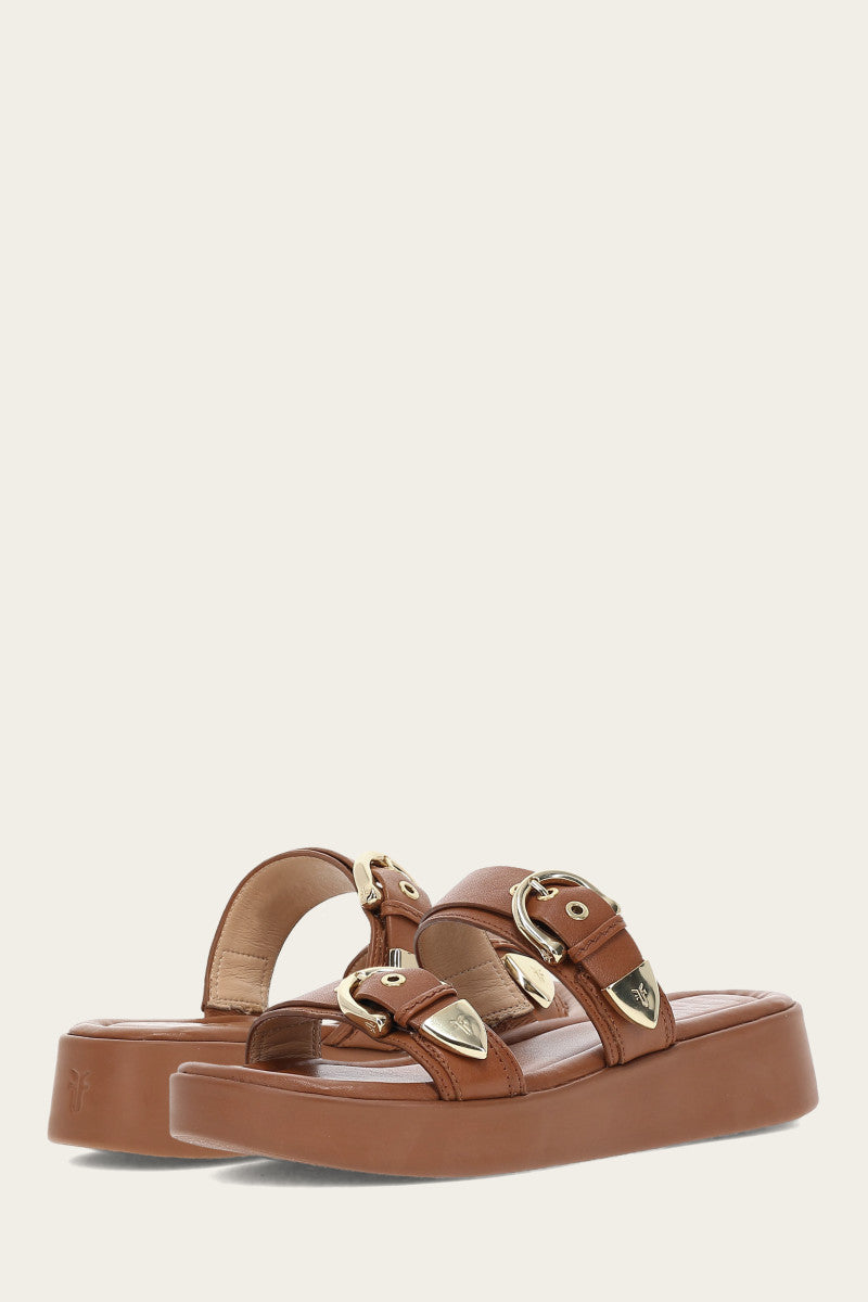 Maya Buckle Sandal - Dark Latte - Pair