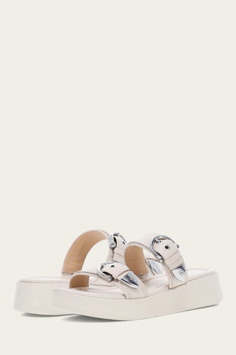 Maya Buckle Sandal - Ivory - Pair