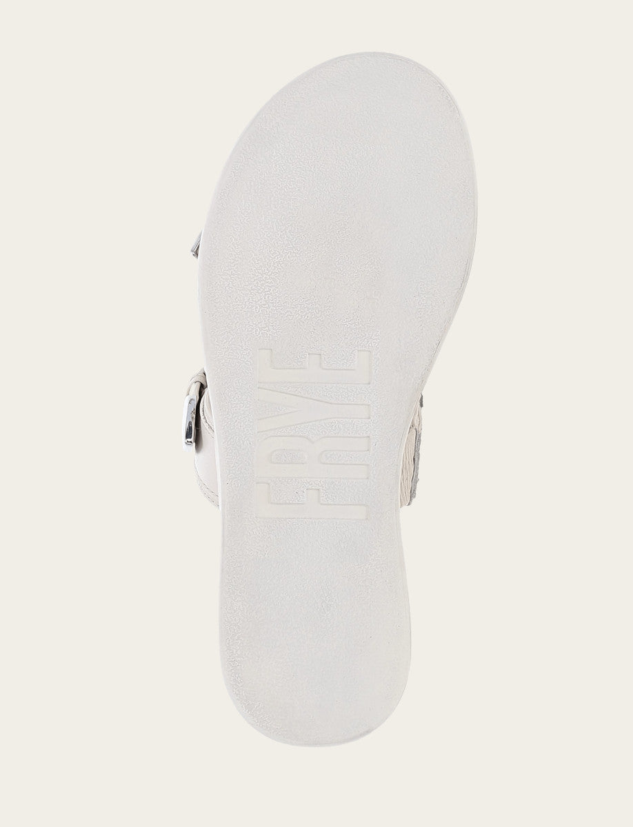 Maya Buckle Sandal - Ivory - Sole