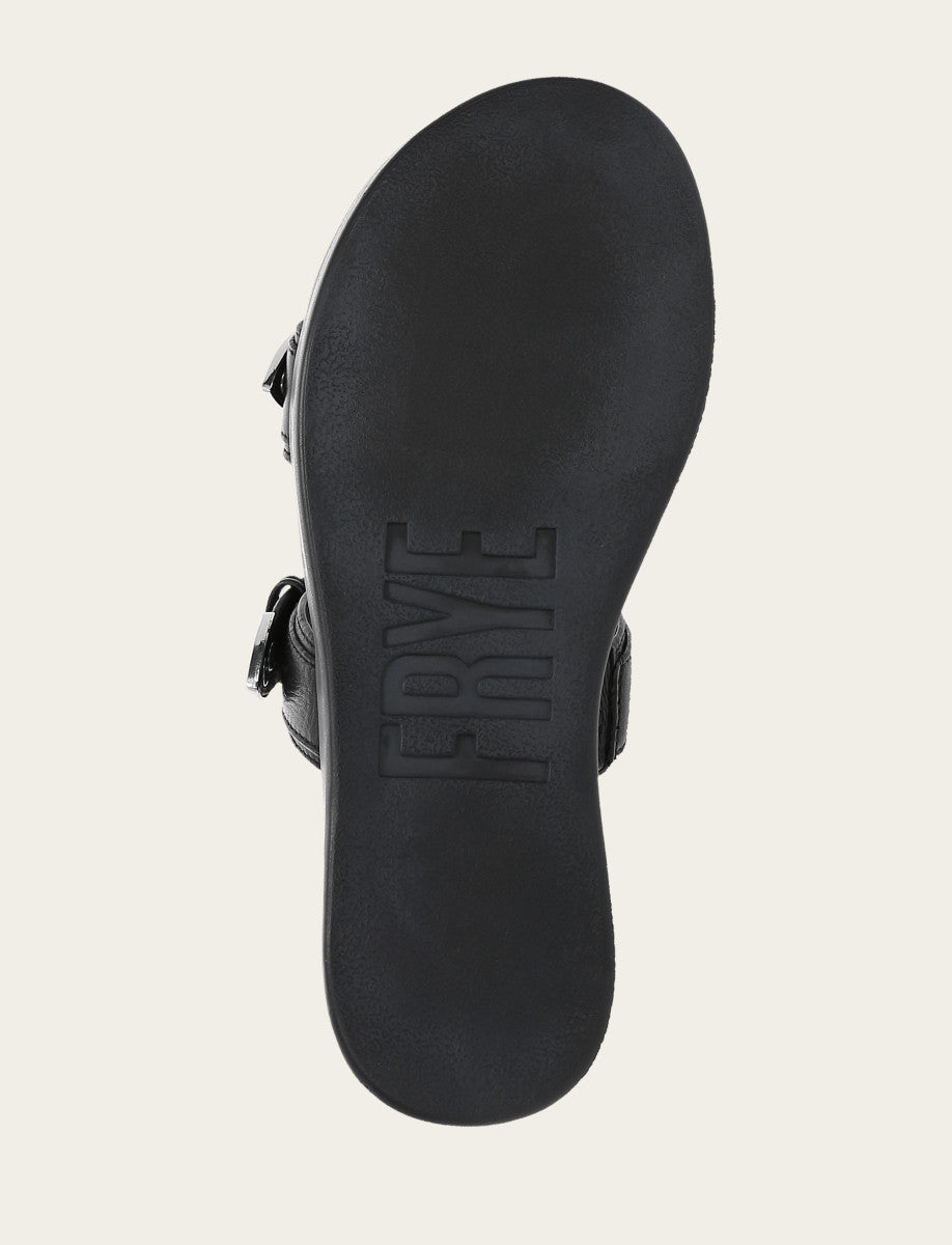 Maya Buckle Sandal - Black - Sole