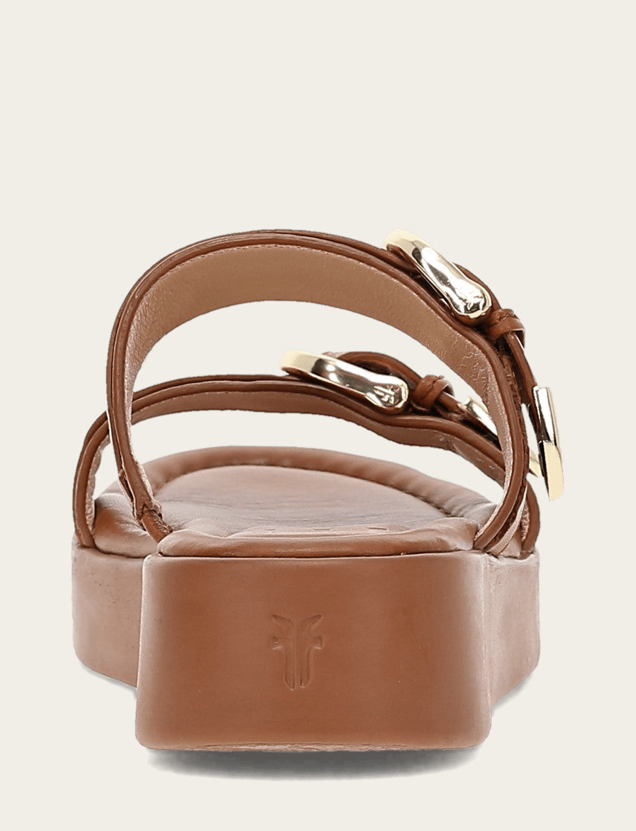 Maya Buckle Sandal - Dark Latte - Back