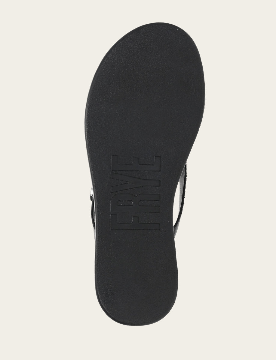 Maya Buckle Thong Sandal - Black - Sole