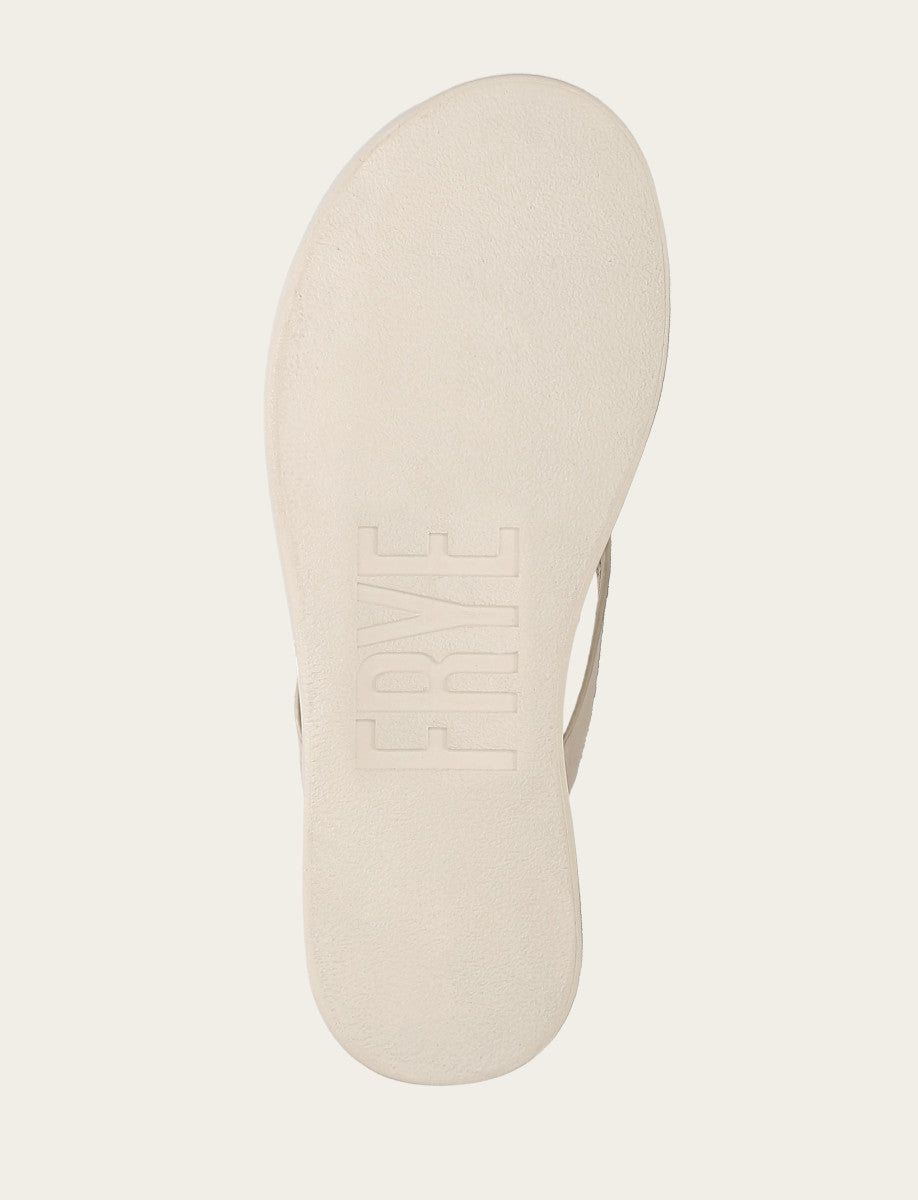 Maya Buckle Thong Sandal - Ivory - Sole