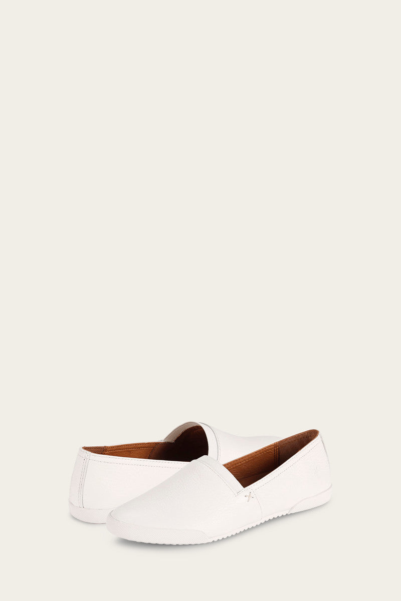 Melanie Slip On - White - Pair