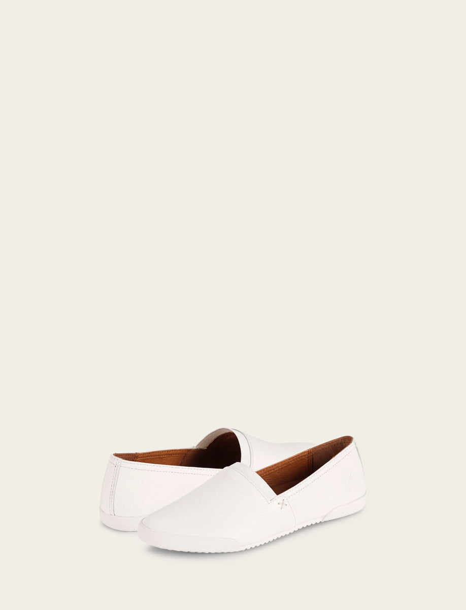 Melanie Slip On - White - Pair