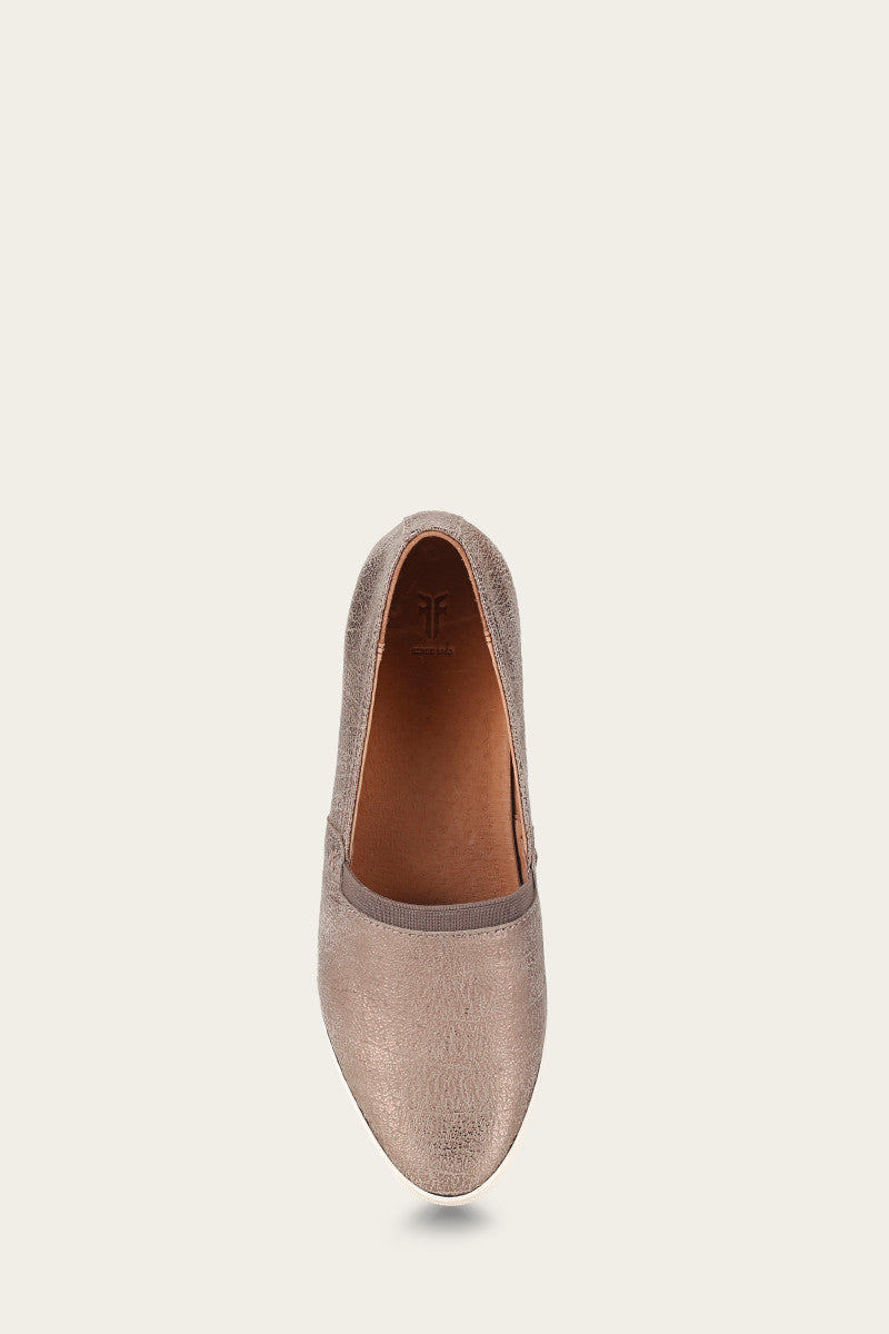 Melanie Slip On - Pewter - Top Down