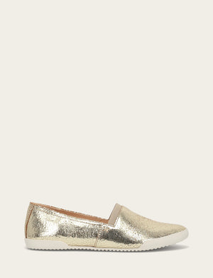 Melanie Slip On - Gold Mirror - Outside