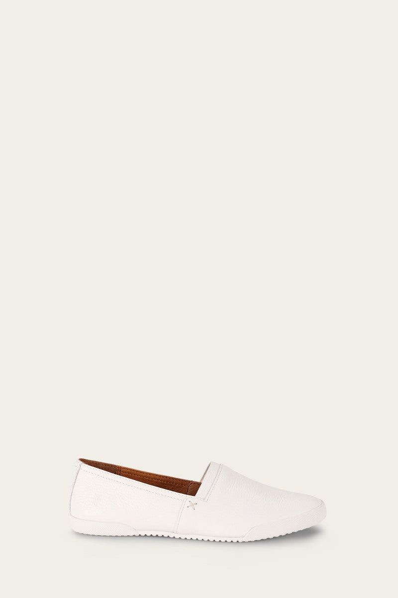 Melanie Slip On - White - Outside