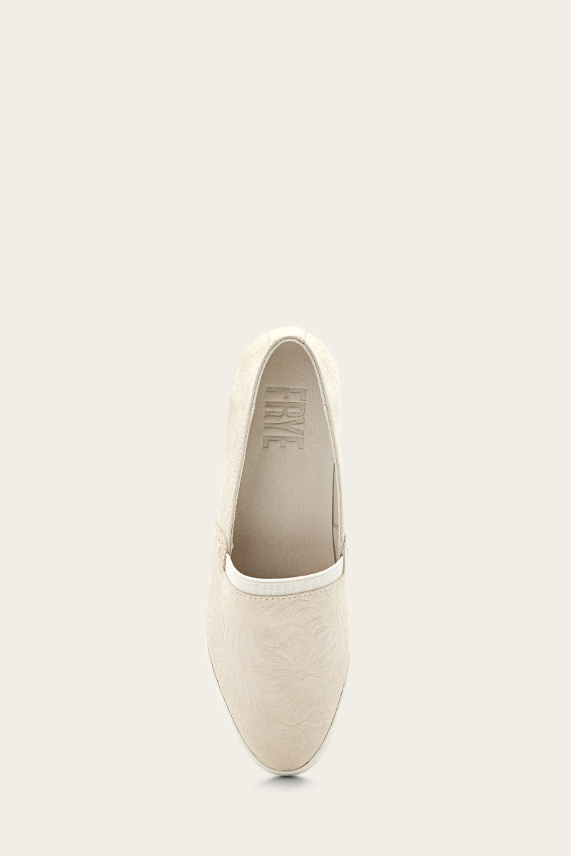 Melanie Slip On - Ivory - Top Down