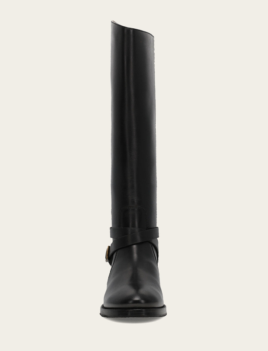 Melissa Belted Riding Wc - Black - Front
