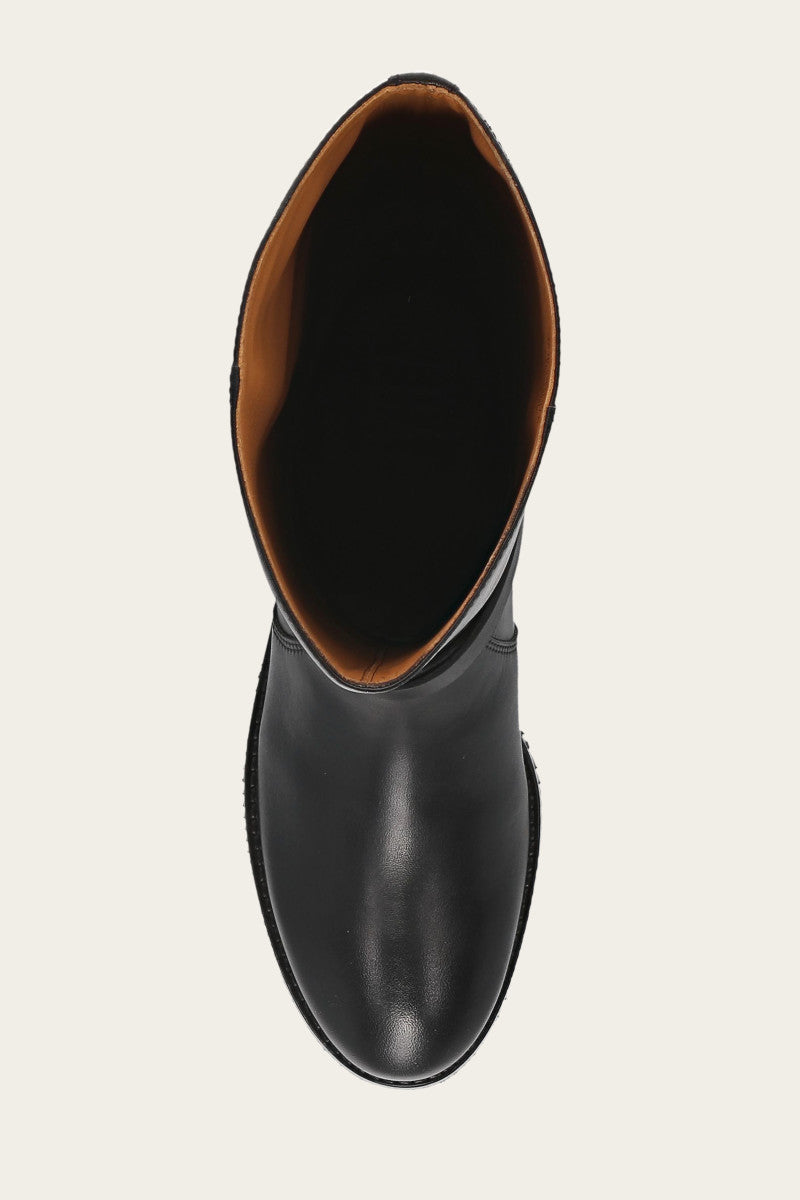 Melissa Belted Riding Wc - Black - Top Down