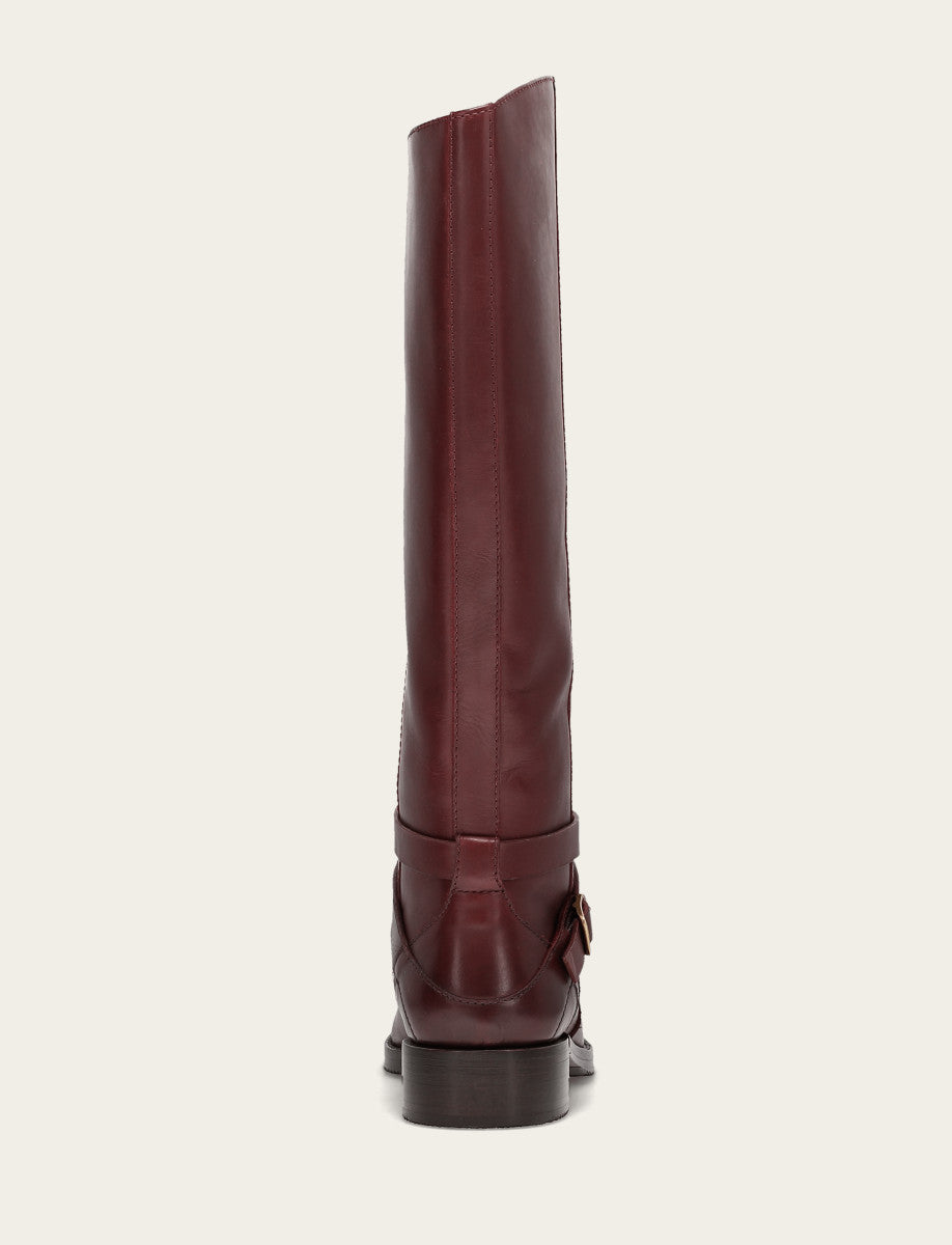 Melissa Belted Riding Wc - Merlot - Back