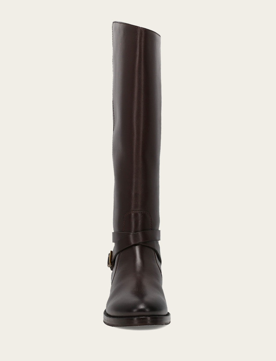 Melissa Belted Riding Wc - Dark Brown - Front