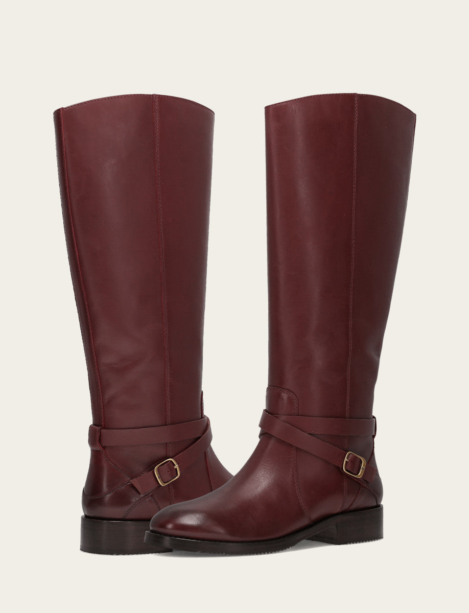 Melissa Belted Riding Wc - Merlot - Pair
