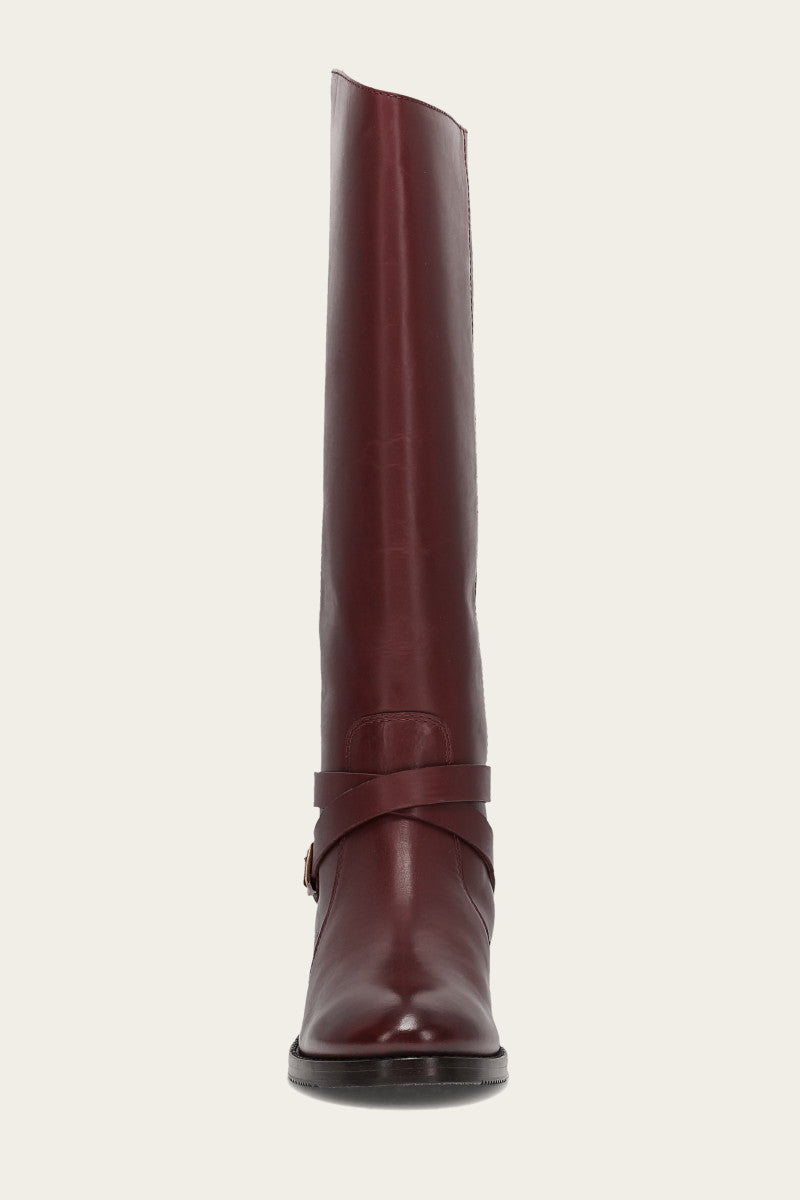 Melissa Belted Riding Wc - Merlot - Front