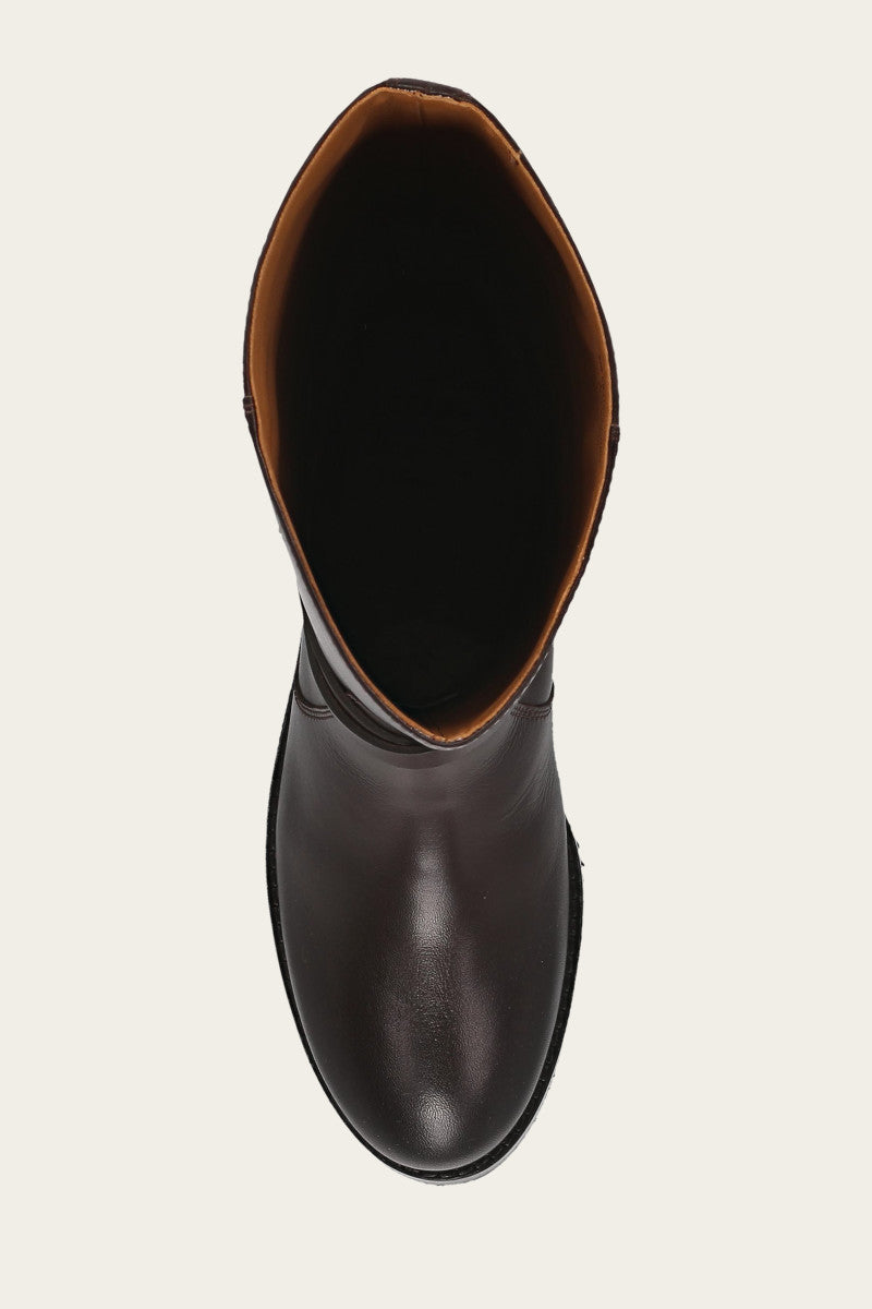 Melissa Belted Riding Wc - Dark Brown - Top Down