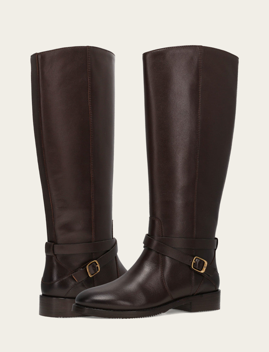 Melissa Belted Riding Wc - Dark Brown - Pair