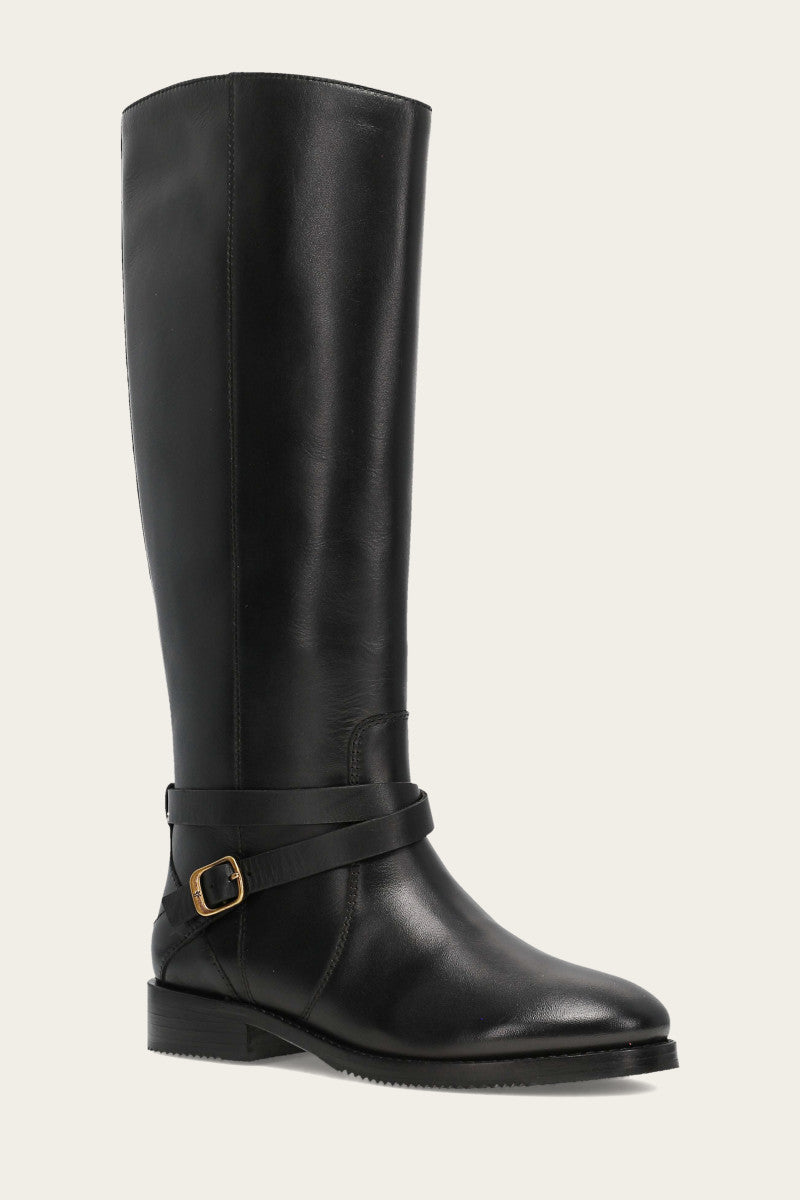 Melissa Belted Riding - Black - Hero